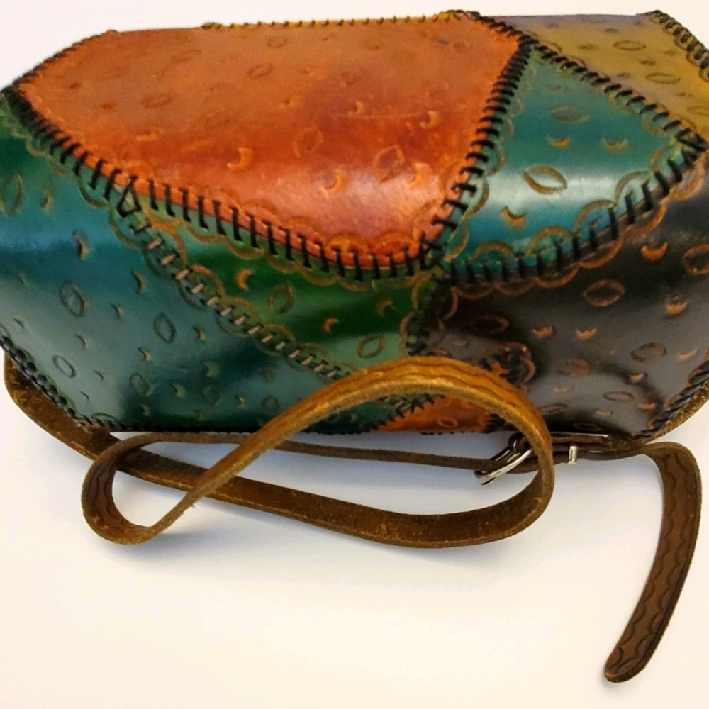 Hand Tooled | Leather Handbag~Shoulder Strap - Picture 5 of 10